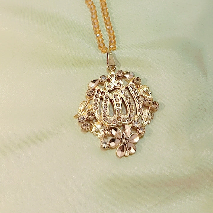 Gold Polish Allah Pendant